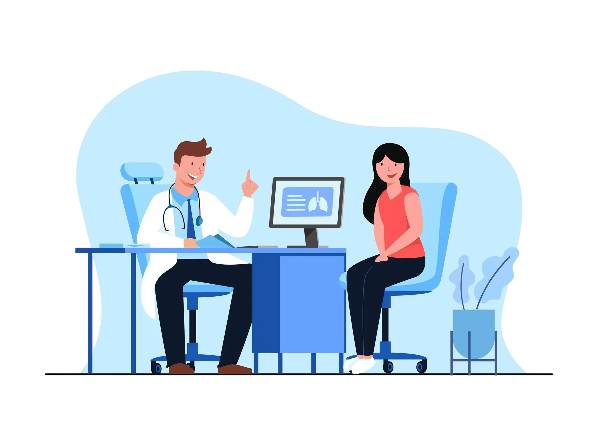 Hospital Landing Page Illustration